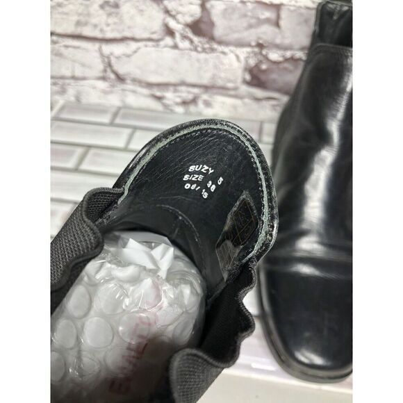 Melvin & Hamilton Suzy Black Leather Chelsea Pull On Boots Women Sz 38EU/7.5M US - Picture 5 of 16